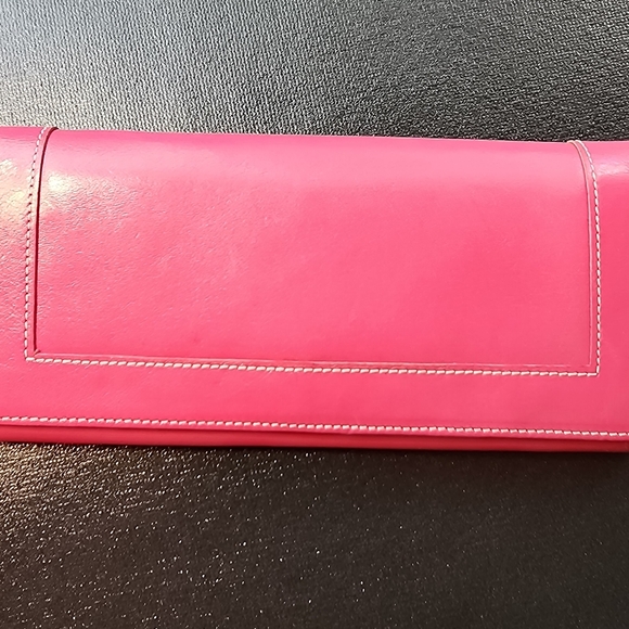Nordstrom Handbags - Nordstrom Brand Genuine Leather Barbie Pink Long Wallet EUC